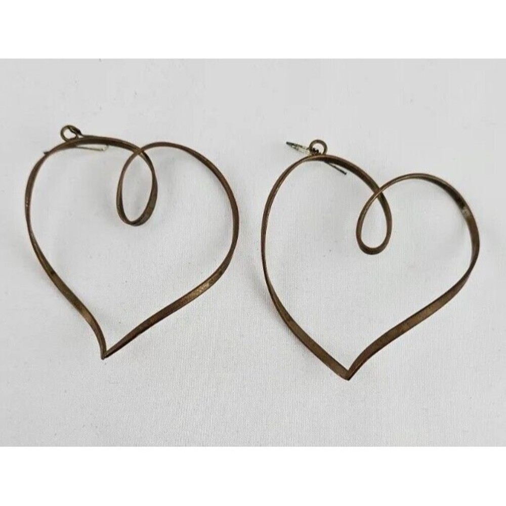 ❤️ Unique 3D Heart Twisted Dangle Earrings